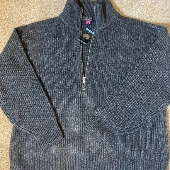 NWT Vince Camuto size large knitted zip front sweater - Picture 4 of 6